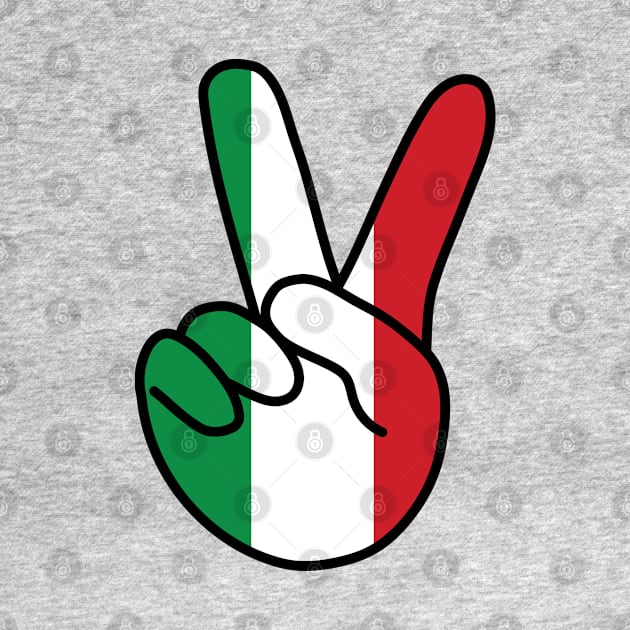 Italy Flag V Sign by DiegoCarvalho